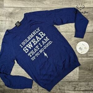 Harry Potter Up to No Good Long Sleeve Sweater Size S